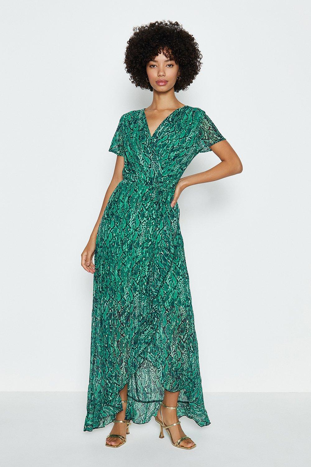 Short Sleeve Wrap Print Maxi Dress | Coast